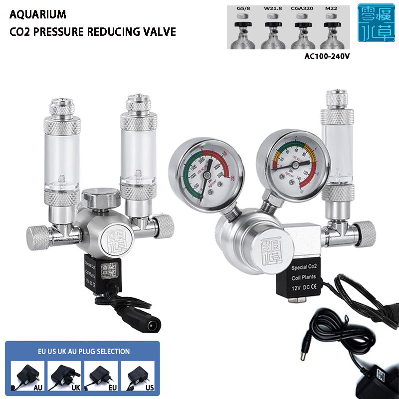 Planted Aquarium Co2 - Régulateur de CO2 pour Aquarium, électrovanne,