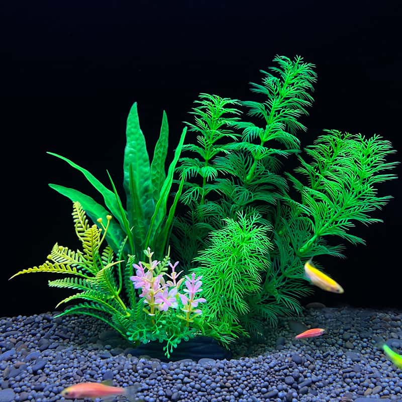 Planted Aquarium Bowl - 1 pièce de plante artificielle réaliste