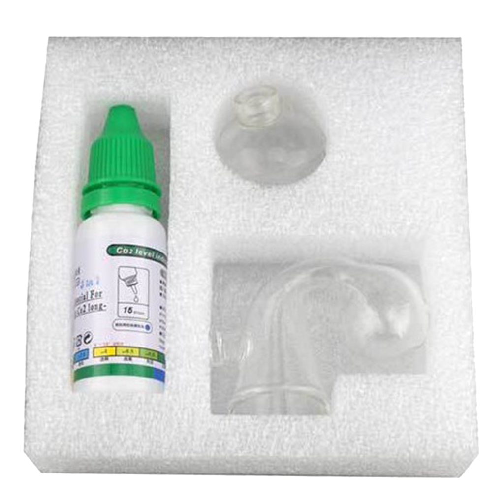 Glass Co2 Drop Checker - Indicateur de CO2 pour aquarium, solution