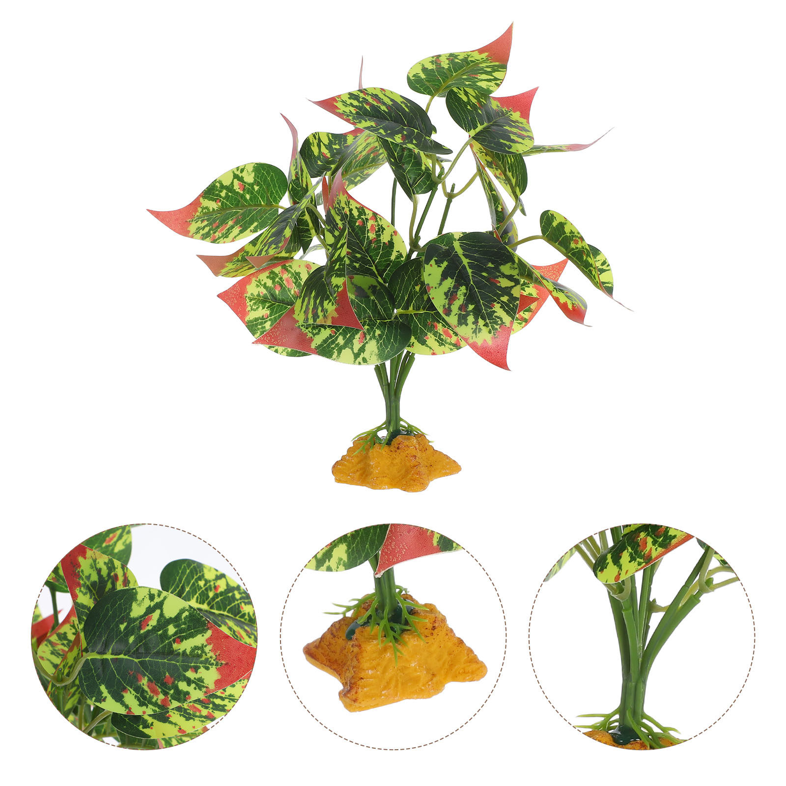 Planted Aquarium Bowl - Plantes artificielles réalistes en ABS pour