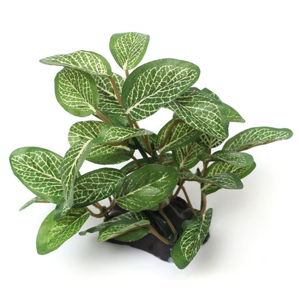 Planted Aquarium Jar - Plante artificielle réaliste en plastique vert