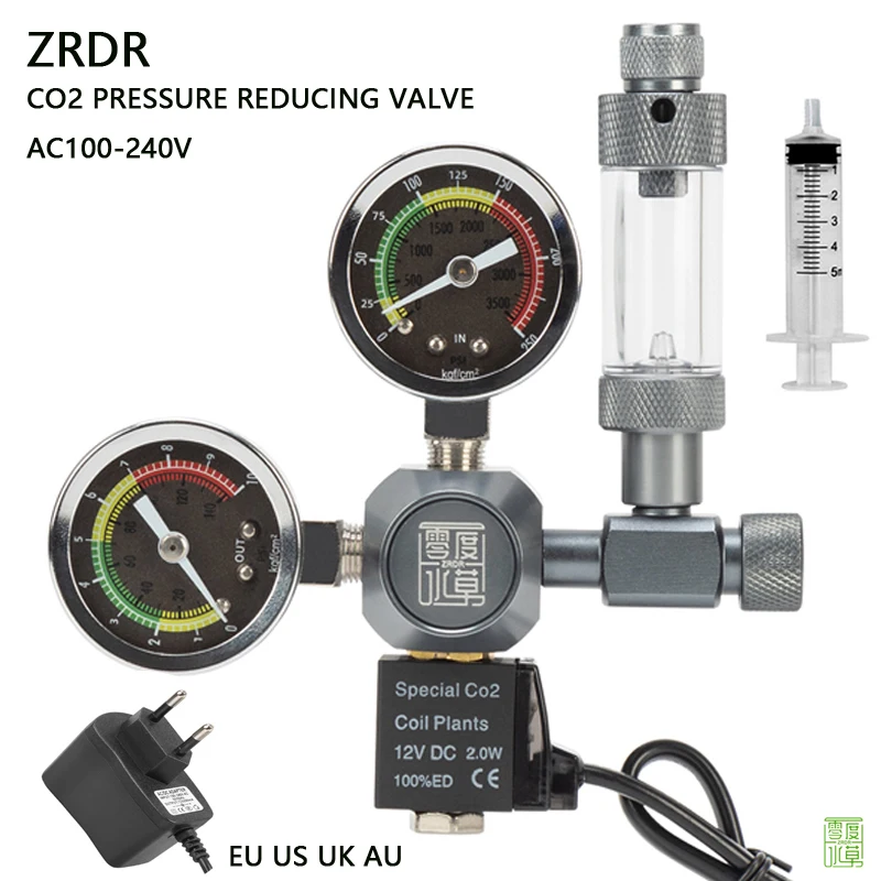 Planted Aquarium Co2 - Régulateur de CO2 pour aquarium ZRDR,
