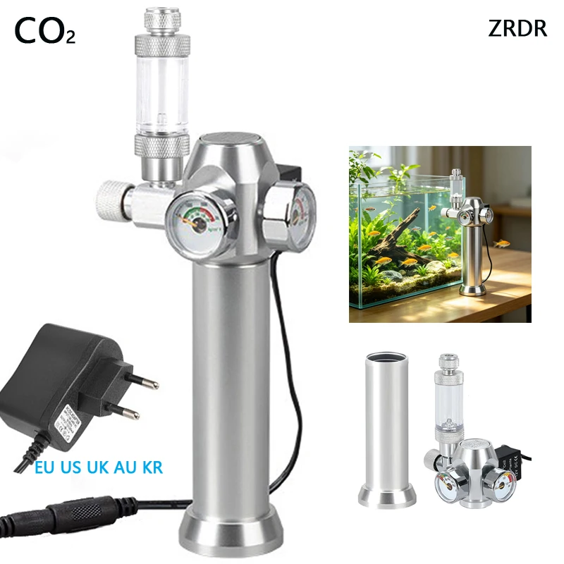 Planted Aquarium Co2 - Régulateur de CO2 pour aquarium, électrovanne,