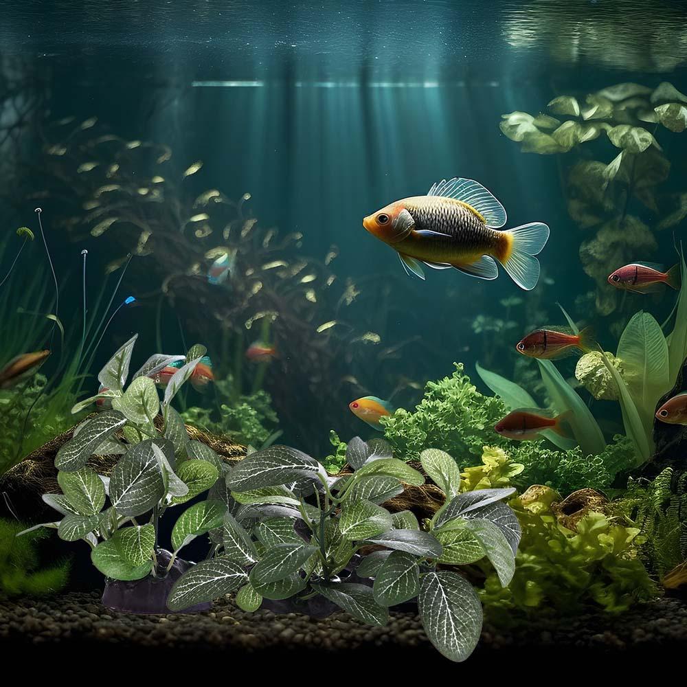 Planted Aquarium Jar - Plantes artificielles réalistes en plastique effet