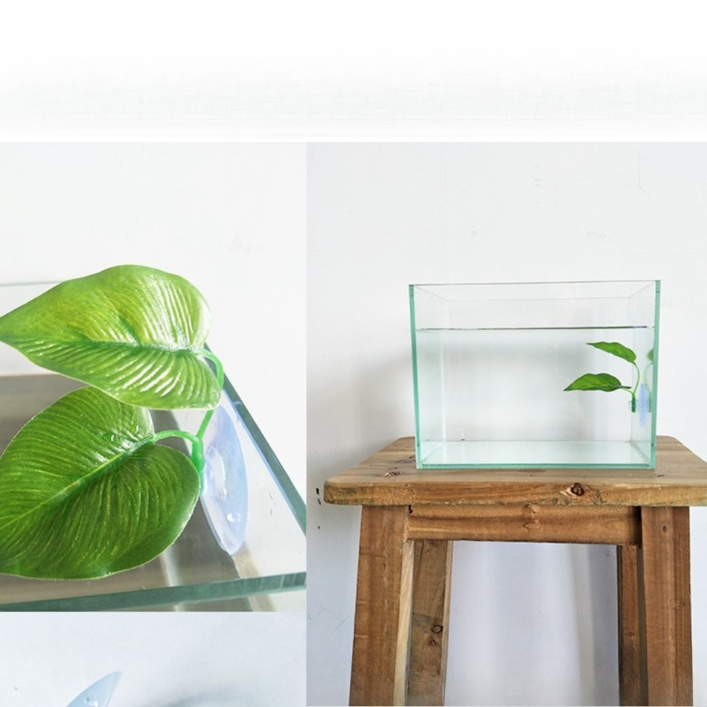 Hamac en feuille artificielle  - Aquarium Planted Tank Setup avis et prix