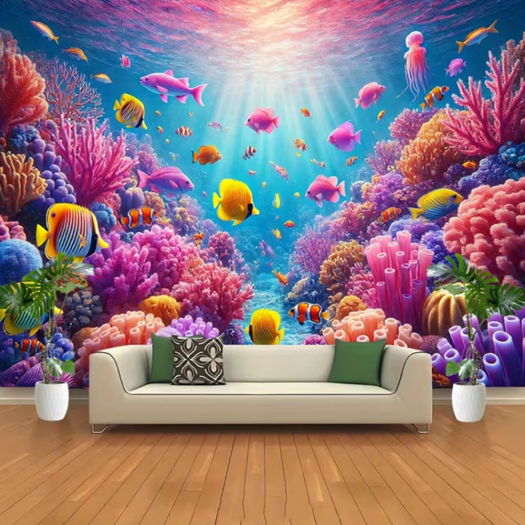 Décor de fond sur le thème de  - Planted Aquarium Photos avis et prix