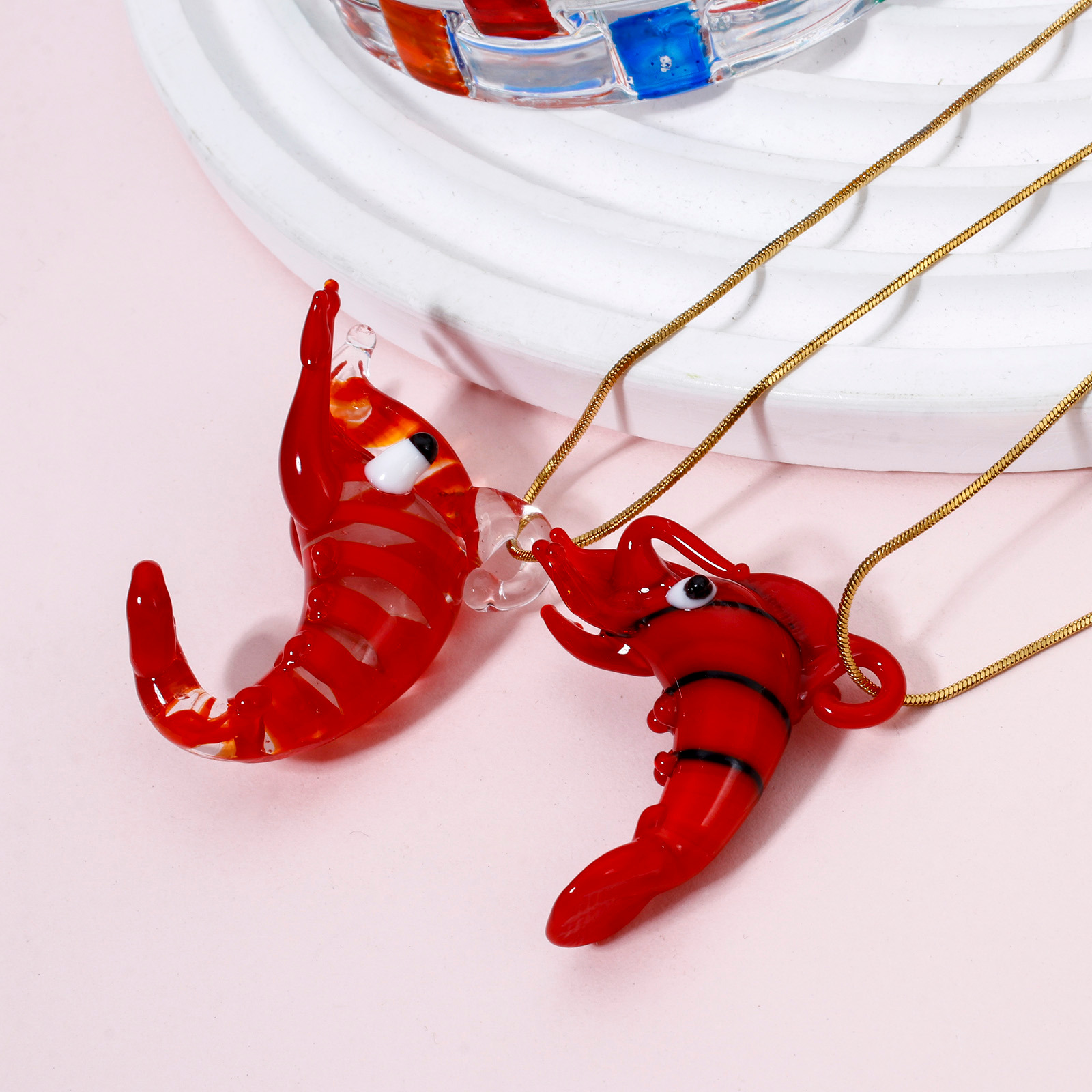 Pendentif en verre au chalumea - Aquarium Plant Red avis et prix